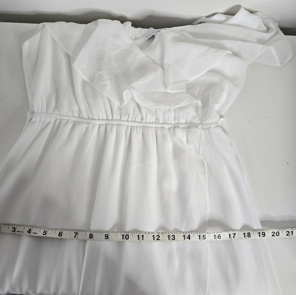 Baltic Born Katya Ruffle Maxi Dress White Size M Bridal Garden Party Flowy - Picture 12 of 15